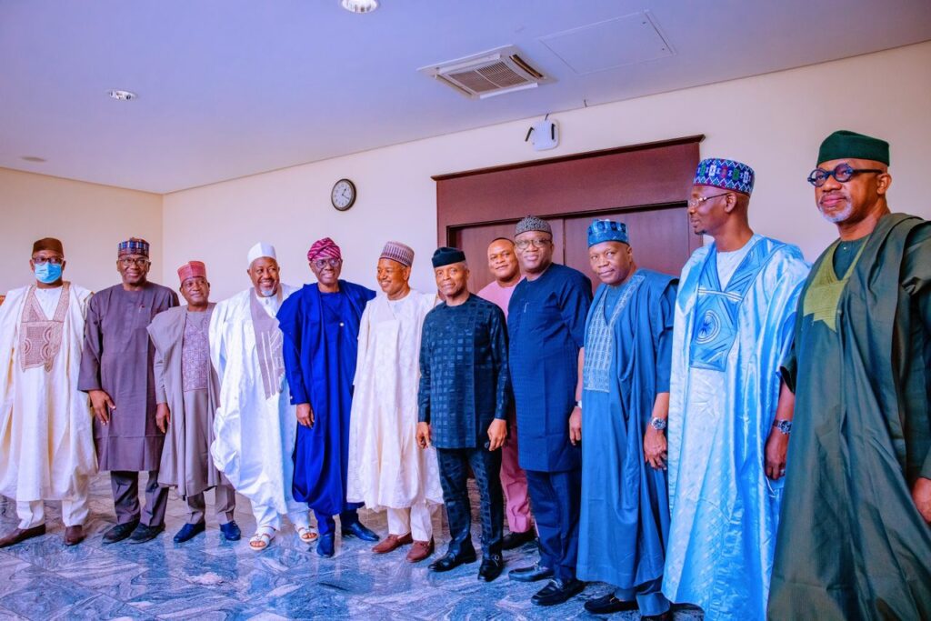 We all need to act fast on economy, ASUU strike, Osinbajo tells visiting APC governors