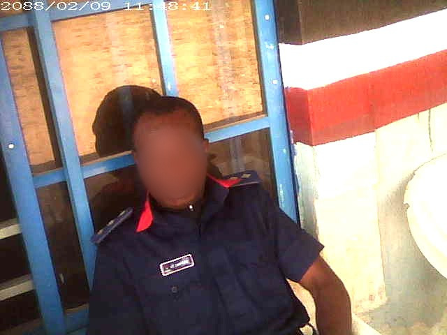 Another NSCDC official on "duty"